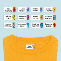 Etichette adesivi Ludisticks per Vestiti - Mister Men Little Miss